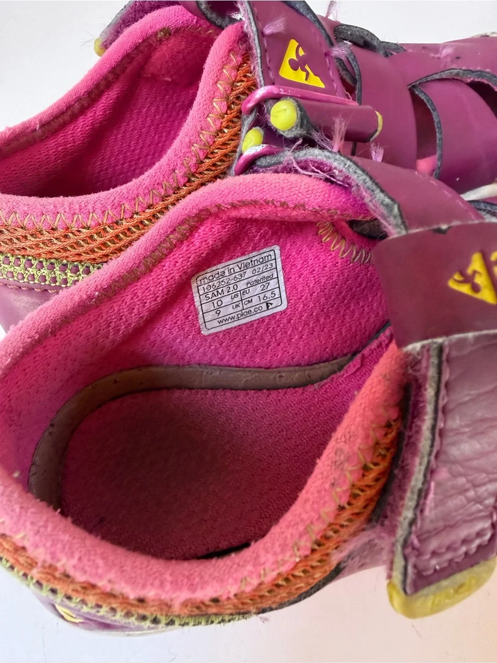 Plae Sam 2.0 Festival Fuchsia Size 10